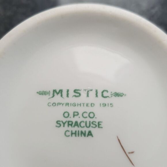 VINTAGE Syracuse Mistic Blue Sugar Bowl with lid - Picture 4 of 4